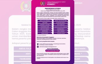 14 Kandidat Lolos Uji Publik KPID Gorontalo