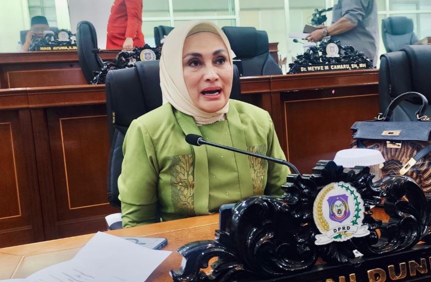 Indriani Dunda saat di wawancara media.(Foto :  Penagar.id/Abdulharis Kune)