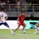 Miliano Jonathans saat laga FIFA Matchday melawan Taiwan di Stadion Gelora Bung Tomo Surabaya, Jawa Timur, Jumat (5/9/2025).(Foto : Kompas/Suci Rahayu)