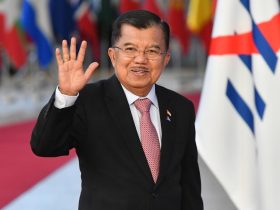 Wakil Presiden ke-10 dan ke-12 RI Jusuf Kalla. (Foto : AFP/Emmanuel Dunand)