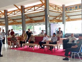 Ketua DPRD Provinsi Gorontalo, Idrus M. Thomas Mopili meninjau kesiapan arus mudik Idul Fitri 1447 H di Provinsi Gorontalo, Jumat (13/3/2026). (Foto ; Dok. HUMAS DPRD)