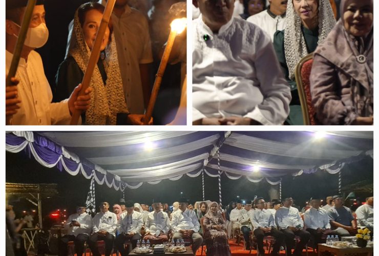 Anggota DPRD Provinsi Gorontalo, Yeyen Saptiani Sidiki saat menghadiri kegiatan Festival Tumbilotohe Hulondalo Mulolo Tahun 2026 / 1447 Hijriah yang digelar pada Senin (16/3/2026). (Foto : Humas DPRD/Ivhan)