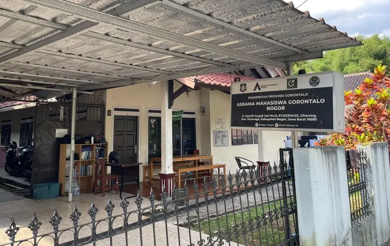 Bangunan Asrama Mahasiswa Gorontalo di Bogor.(Foto: Dok. Ist.)