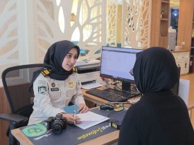 Pelayanan di Kantor Imigrasi tetap berjalan optimal meski sebagian ASN bekerja dari rumah.(Foto : Dok. Imigrasi)