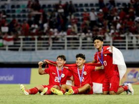 Pemain Timnas U19 Indonesia usai menjuarai Piala AFF U19 2024.(Foto : KOMPAS.COM/SUCI RAHAYU)