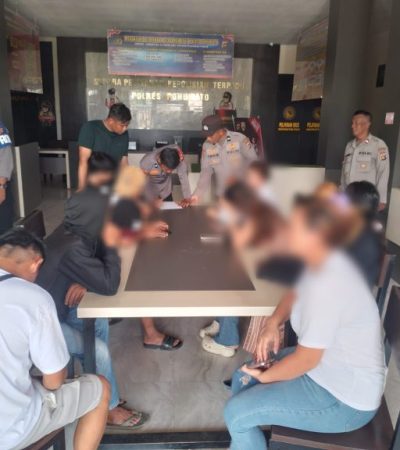 Empat Pasangan Diduga Bukan Suami Istri di Pohuwato Terjaring Razia Kepolisian.(Foto ; Dok. Polri)