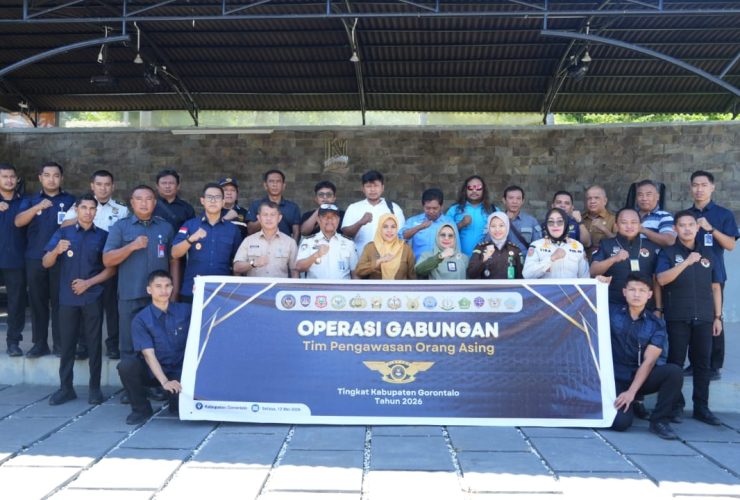 Imigrasi Gorontalo inisiasi Operasi Gabungan untuk kedaulatan, khususnya di Provinsi Gorontalo pasca berlakunya KUHP Nasional sebagai Paradigma Baru Penegakan Hukum Keimigrasian. (Foto : Dok. Imigrasi)