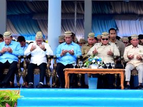 Presiden Prabowo Subianto saat menghadiri puncak Pekan Nasional (PENAS) Petani dan Nelayan XVII di Kabupaten Gorontalo, Rabu (24/6/2026).(Foto : Dok. Ist.)