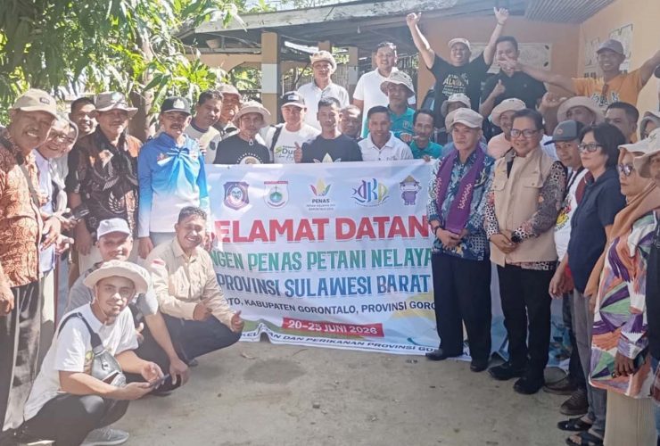 ontingen Sulawesi Barat mengikuti rangkaian kegiatan Pekan Nasional (PENAS) Petani Nelayan XVII Tahun 2026 di Provinsi Gorontalo./Penagar.id
