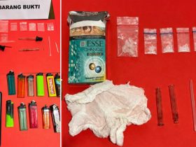 Sejumlah barang yang diduga berkaitan dengan tindak pidana narkotika diamankan Satresnarkoba Polres Pohuwato.(Foto: Dok. Polri)