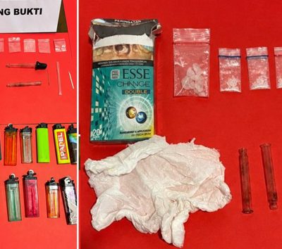 Sejumlah barang yang diduga berkaitan dengan tindak pidana narkotika diamankan Satresnarkoba Polres Pohuwato.(Foto: Dok. Polri)