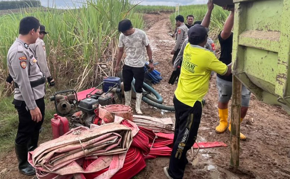 Polres Boalemo saat melakukan penertiban terhadap aktivitas Pertambangan Emas Tanpa Izin (PETI) di sejumlah wilayah Kabupaten Boalemo.(Foto: Dok. Polri)